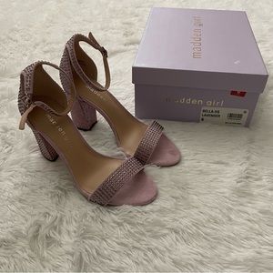 NWT Madden Girl Bella Rhinestone Covered High Heeled Sandals!